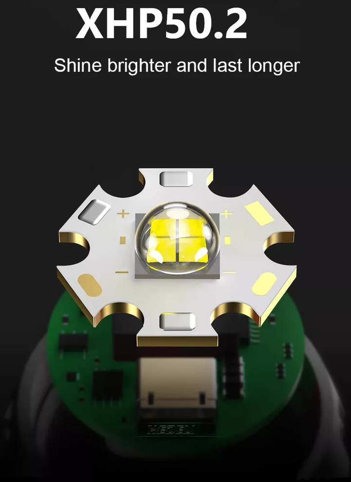Rechargeable LED Flashlight for Adventure Bowlift