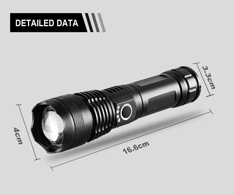 Rechargeable LED Flashlight for Adventure Bowlift