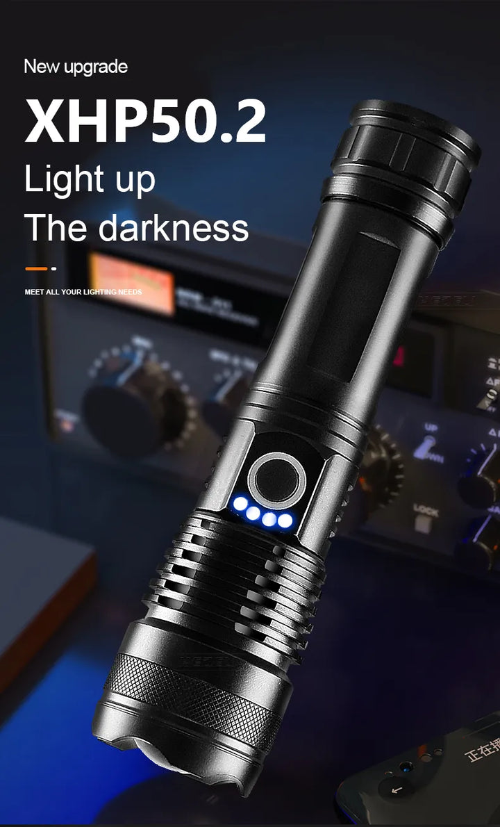 Rechargeable LED Flashlight for Adventure Bowlift