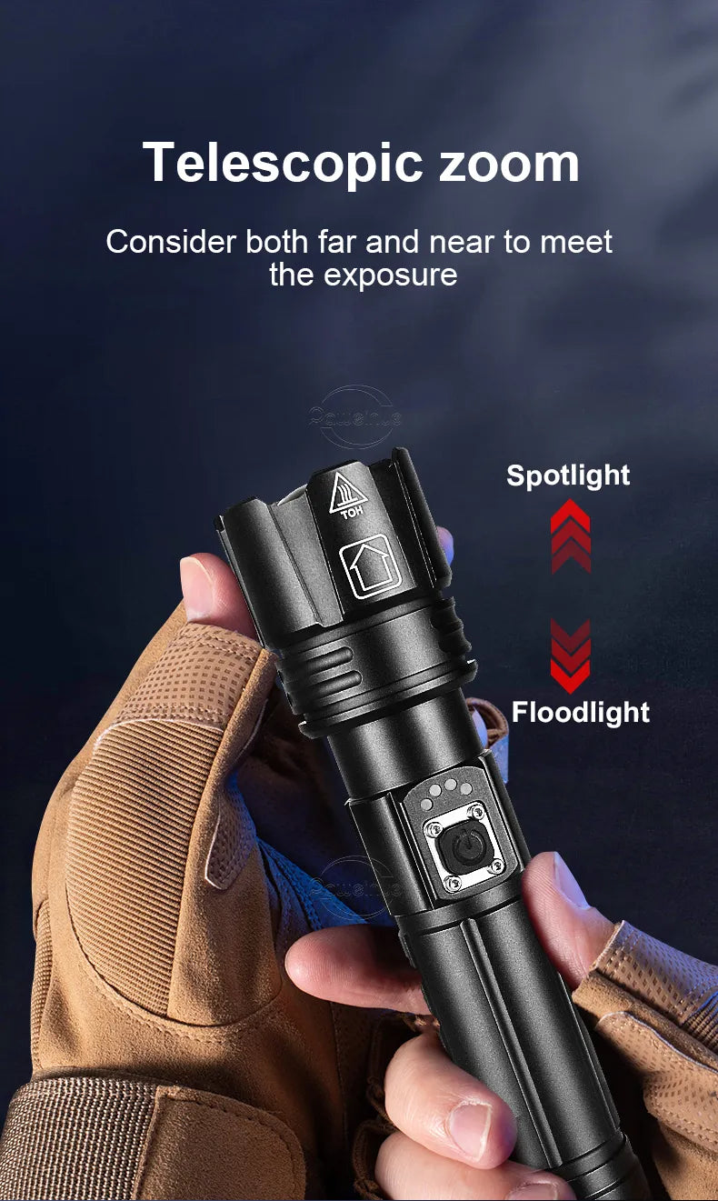 Rechargeable LED Flashlight for Adventure Bowlift