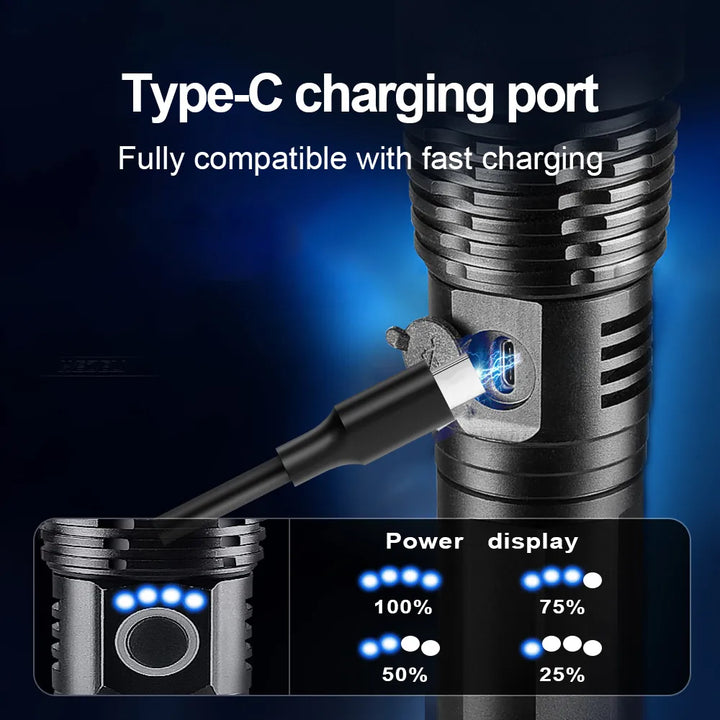 Rechargeable LED Flashlight for Adventure Bowlift