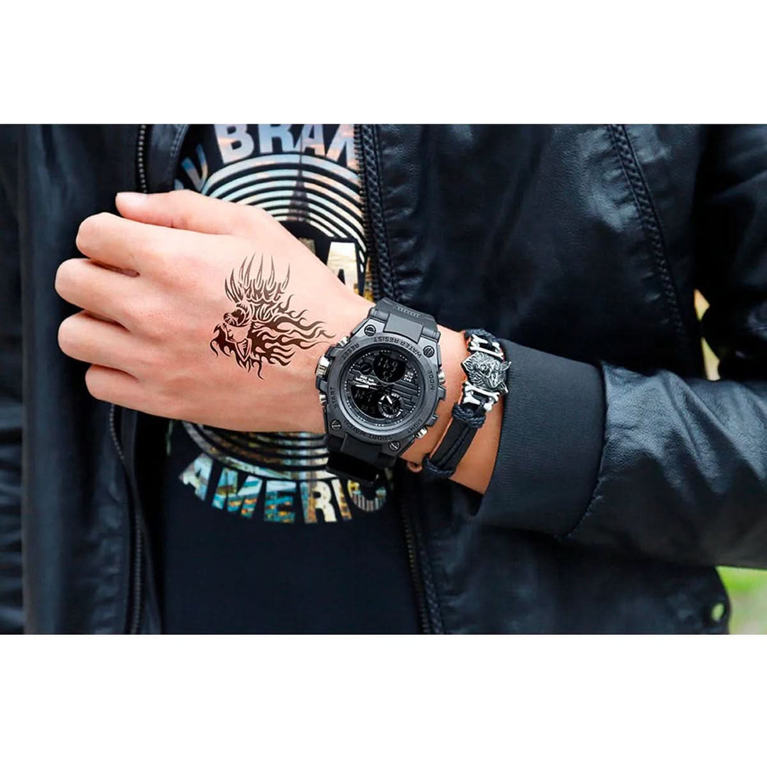 BowLift | Men’s Military Watch with Analog Digital Display and Features
