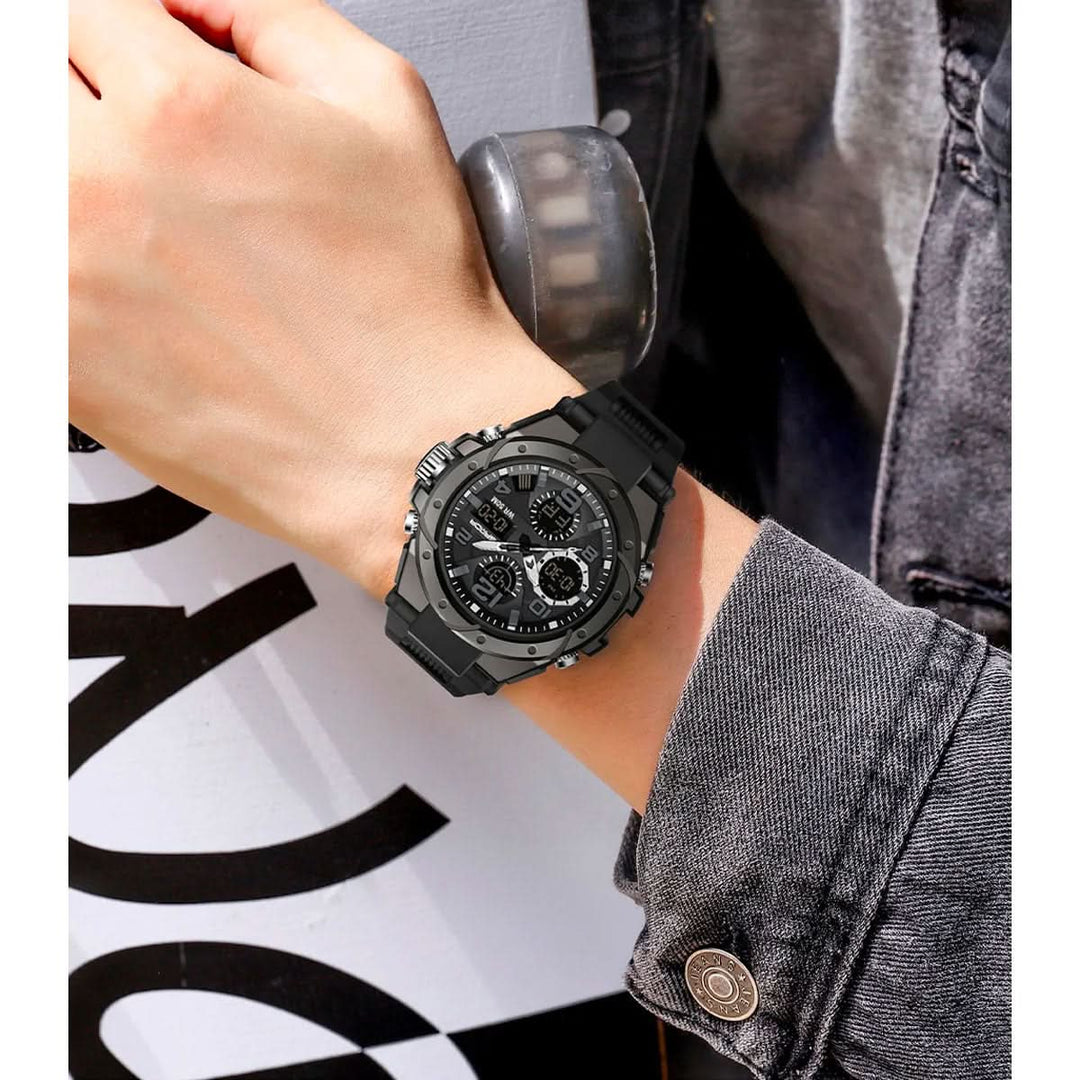 BowLift | Men’s Military Watch with Analog Digital Display and Features