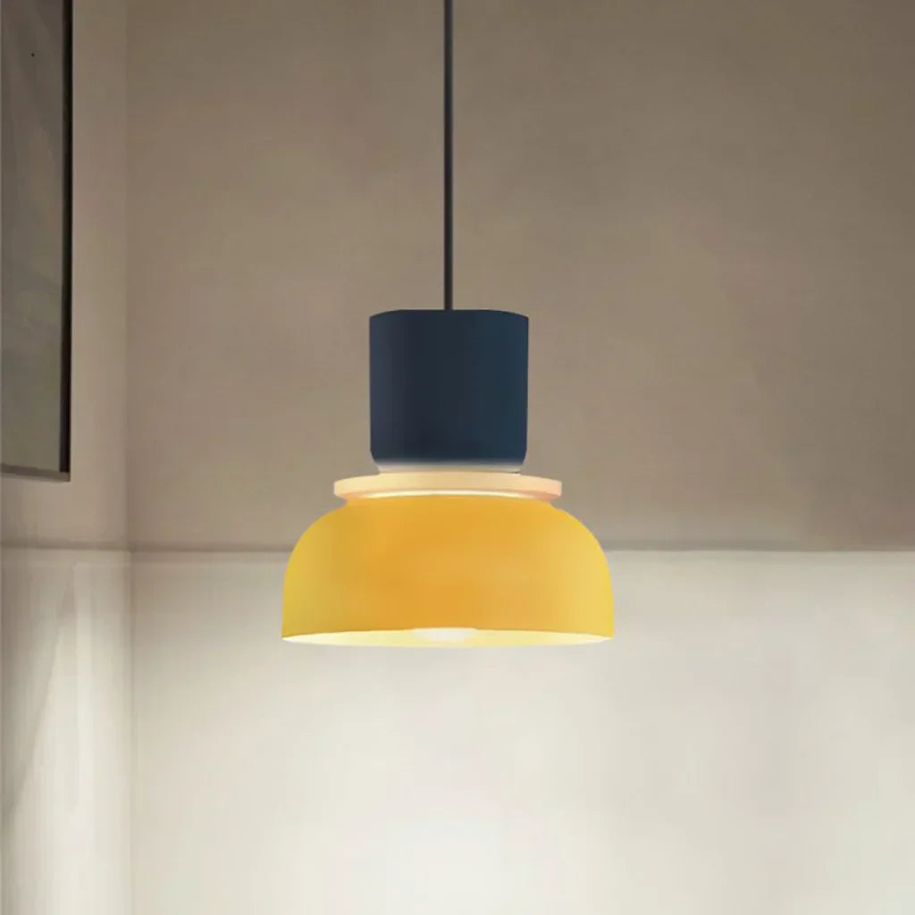 BowLift | Nordic Color Block Pendant Light Fixture - Modern Hanging Lamp for Kitchen & Dining Room