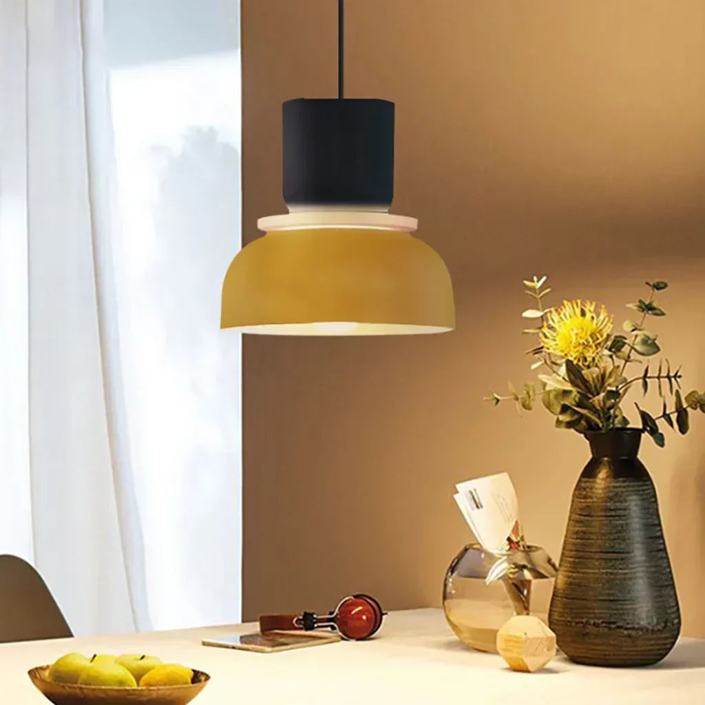 BowLift | Nordic Color Block Pendant Light Fixture - Modern Hanging Lamp for Kitchen & Dining Room