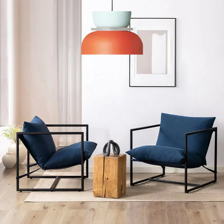 BowLift | Nordic Color Block Pendant Light Fixture - Modern Hanging Lamp for Kitchen & Dining Room