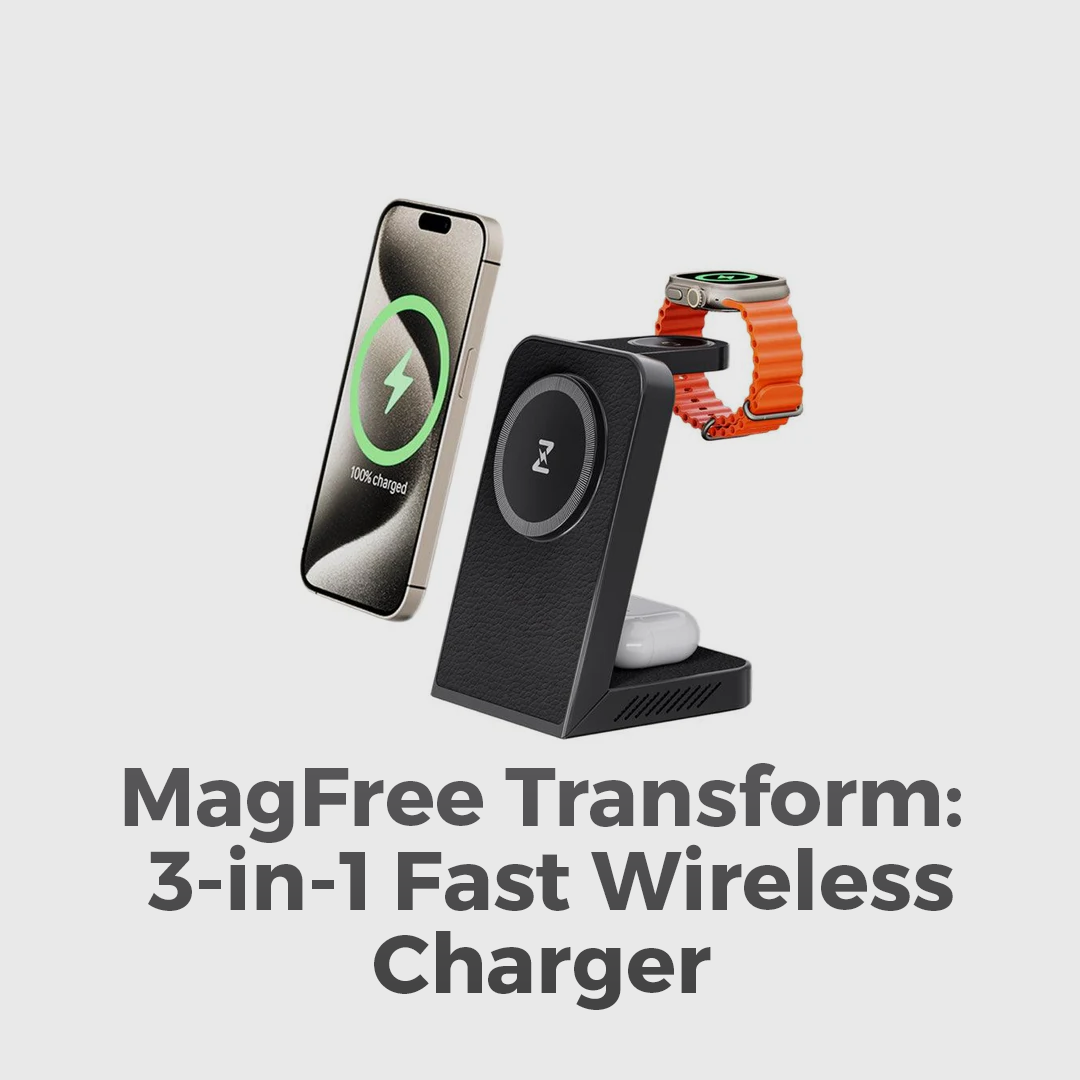 BowLift | LuxCharge Elite Wireless Hub | 3-in-1 fast charging solution for seamless convenience