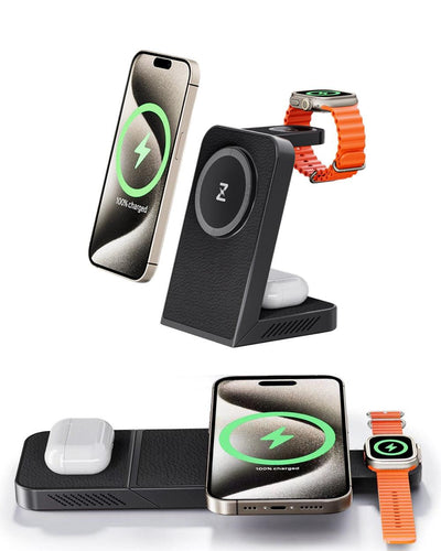BowLift | LuxCharge Elite Wireless Hub | 3-in-1 fast charging solution for seamless convenience