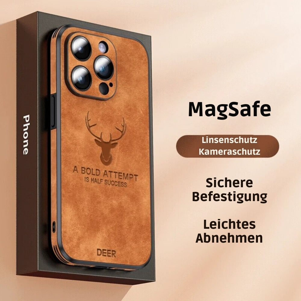 BowLift | Deer - Luxury Leather iPhone Case with Stylish Design and Shockproof Protection