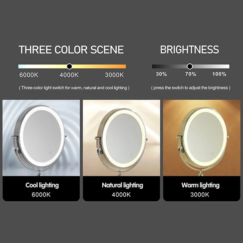 BowLift | Make-up mirror with light | Rechargeable cosmetic mirror