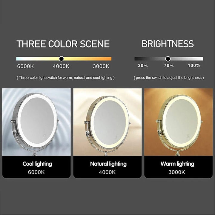 BowLift | Make-up mirror with light | Rechargeable cosmetic mirror