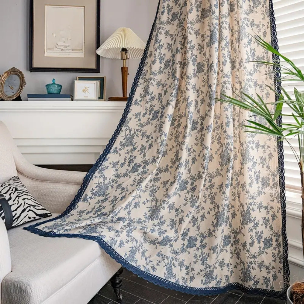 BowLift | Maribelle Floral Lace-Trimmed Curtain