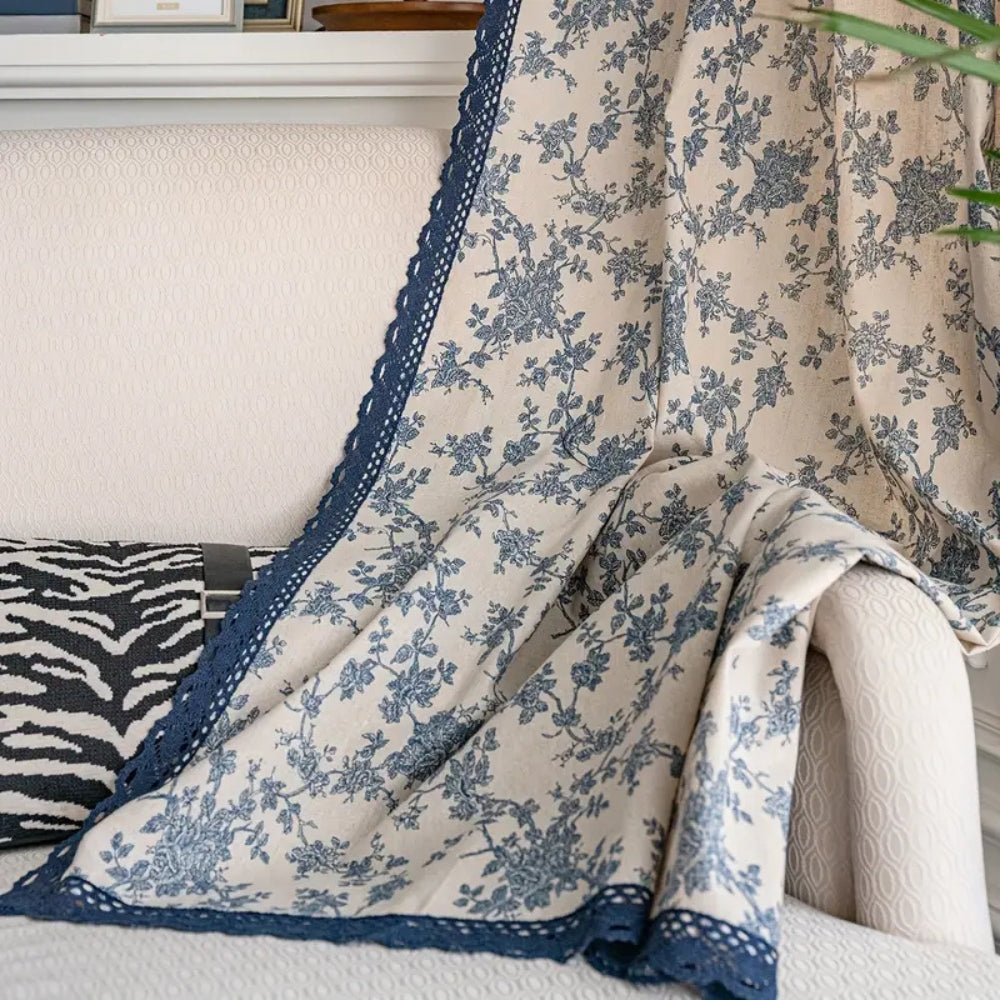BowLift | Maribelle Floral Lace-Trimmed Curtain