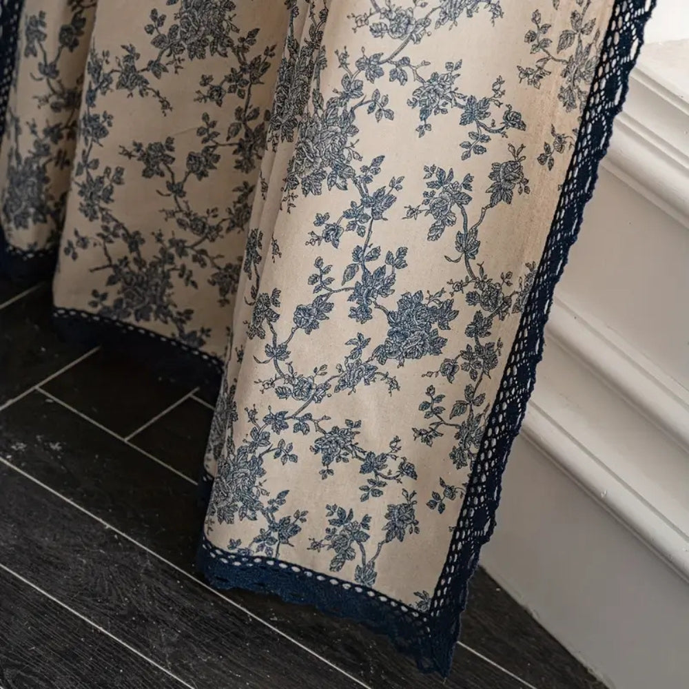 BowLift | Maribelle Floral Lace-Trimmed Curtain