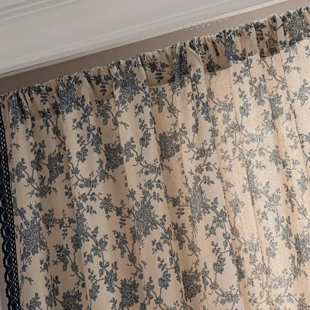 BowLift | Maribelle Floral Lace-Trimmed Curtain
