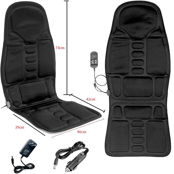 BowLift | 8-Mode Heated Massage Chair Pad for Back, Neck & Full-Body Relaxation – Perfect for Car & Home