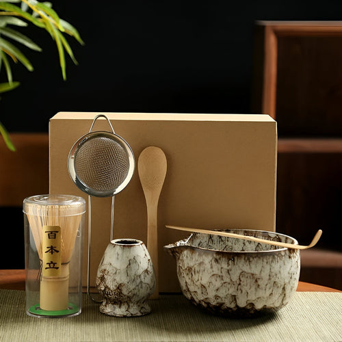 BowLift | Matcha Tea Set | Japanese Tea Service 6-piece for Tea Preparation