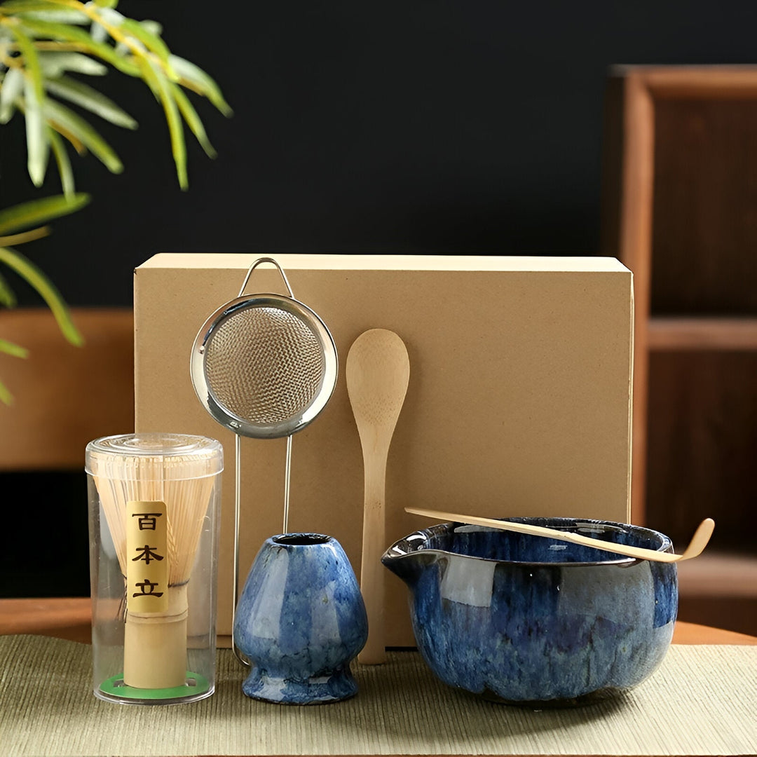 BowLift | Matcha Tea Set | Japanese Tea Service 6-piece for Tea Preparation