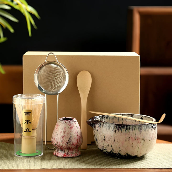 BowLift | Matcha Tea Set | Japanese Tea Service 6-piece for Tea Preparation