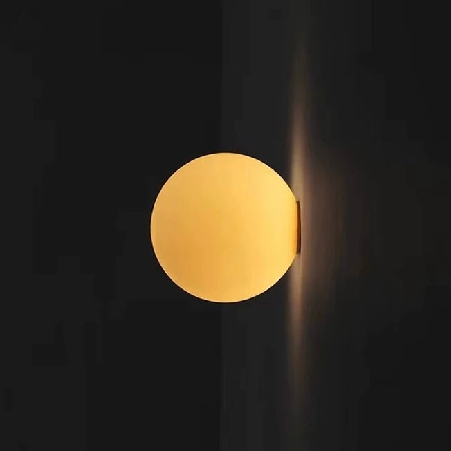 BowLift | Frosted Glass Wall Lamp | Modern LED Wall Light Indoor