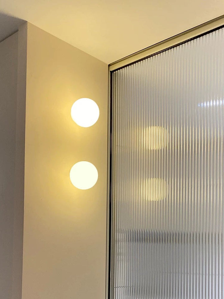 BowLift | Frosted Glass Wall Lamp | Modern LED Wall Light Indoor