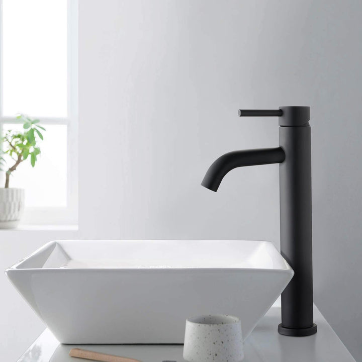 BowLift | Matte Black Sink Faucet | Elegant Cold Water Faucet