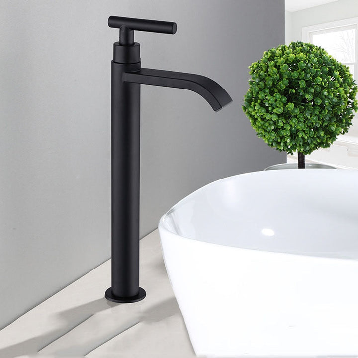 BowLift | Matte Black Sink Faucet | Elegant Cold Water Faucet