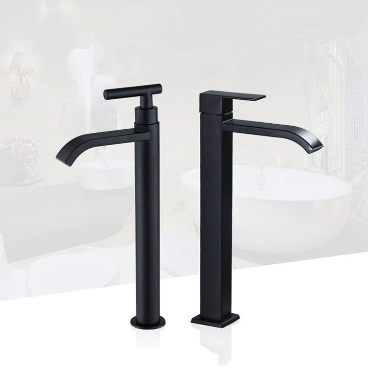 BowLift | Matte Black Sink Faucet | Elegant Cold Water Faucet