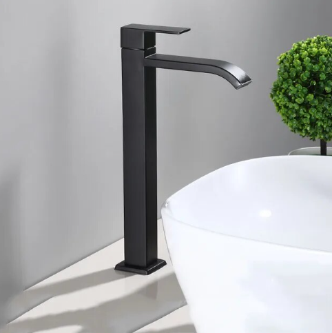 BowLift | Matte Black Sink Faucet | Elegant Cold Water Faucet