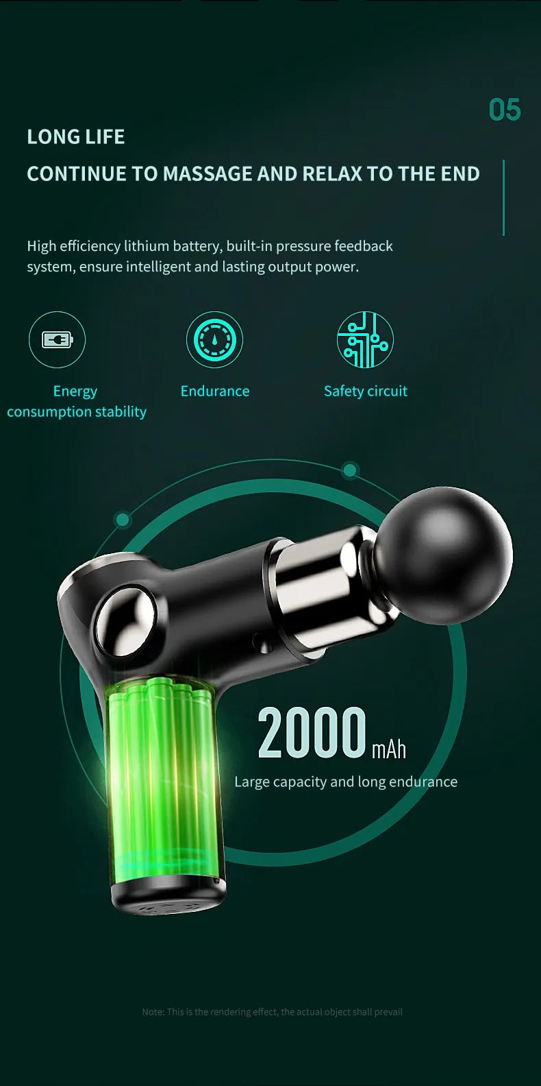 Portable Massage Gun for Muscle Recovery Bowlift