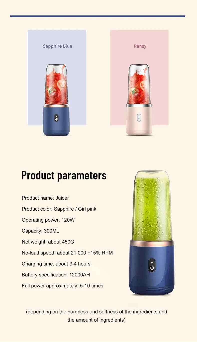 BlendMaster Portable – Electric Juicer for Home Use Bowlift