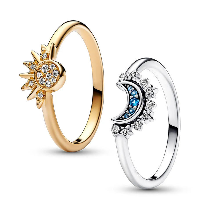 BowLift | Silver Ring with Crystal Eye and Astral Design