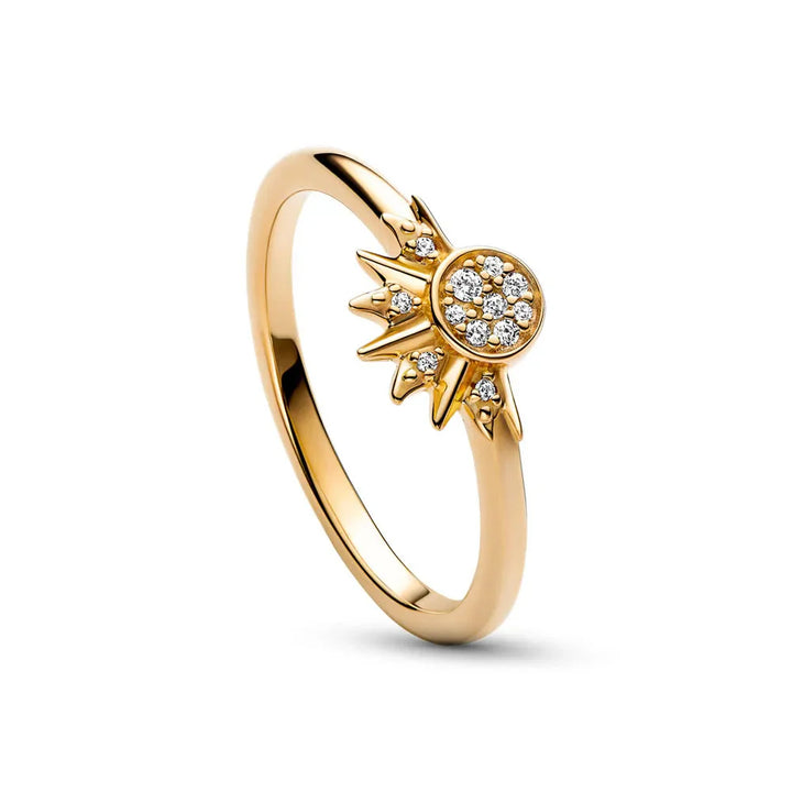 BowLift | Silver Ring with Crystal Eye and Astral Design
