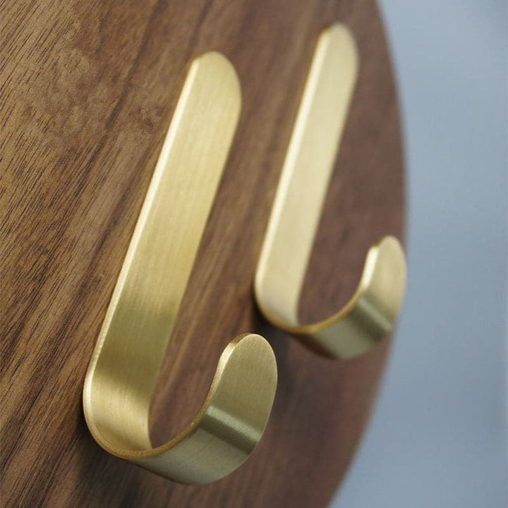 BowLift | Brass Wall Hook Set | Rust-Resistant Coat Hooks Wardrobe