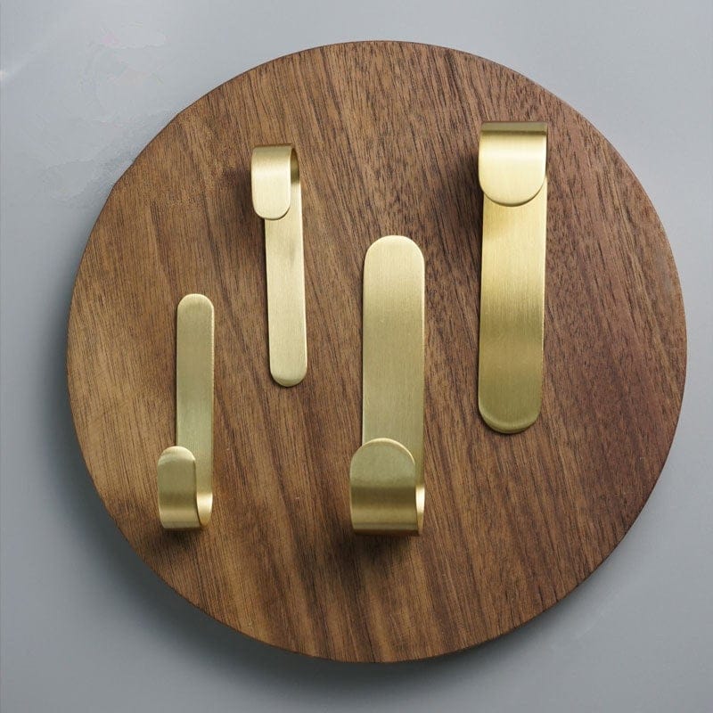 BowLift | Brass Wall Hook Set | Rust-Resistant Coat Hooks Wardrobe