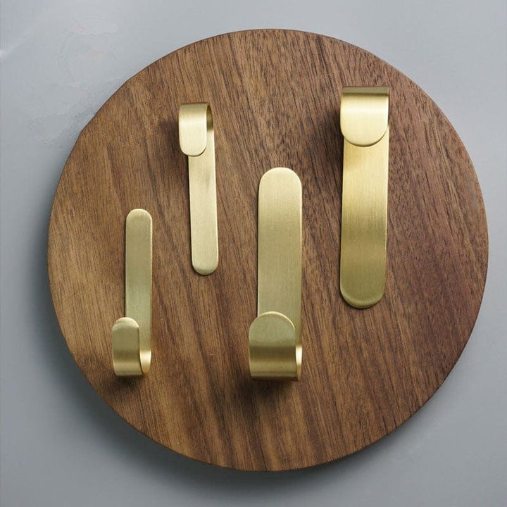 BowLift | Brass Wall Hook Set | Rust-Resistant Coat Hooks Wardrobe