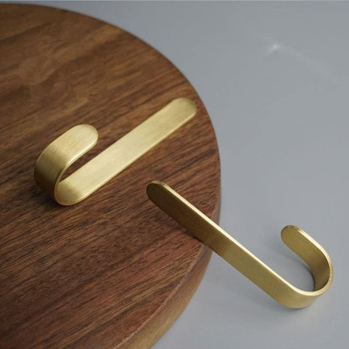 BowLift | Brass Wall Hook Set | Rust-Resistant Coat Hooks Wardrobe