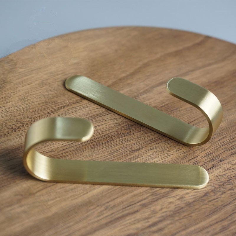 BowLift | Brass Wall Hook Set | Rust-Resistant Coat Hooks Wardrobe