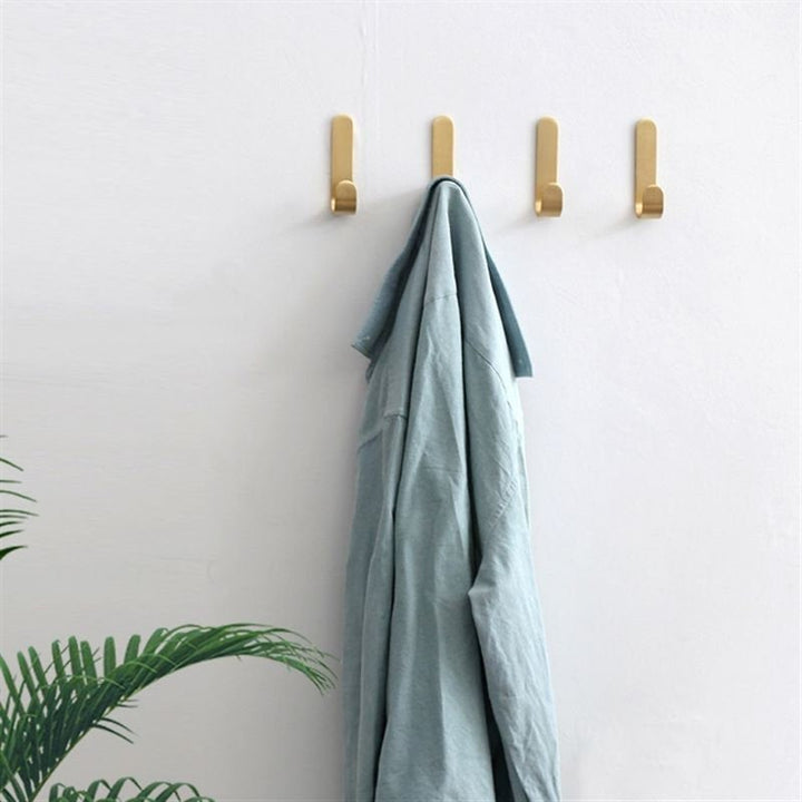 BowLift | Brass Wall Hook Set | Rust-Resistant Coat Hooks Wardrobe