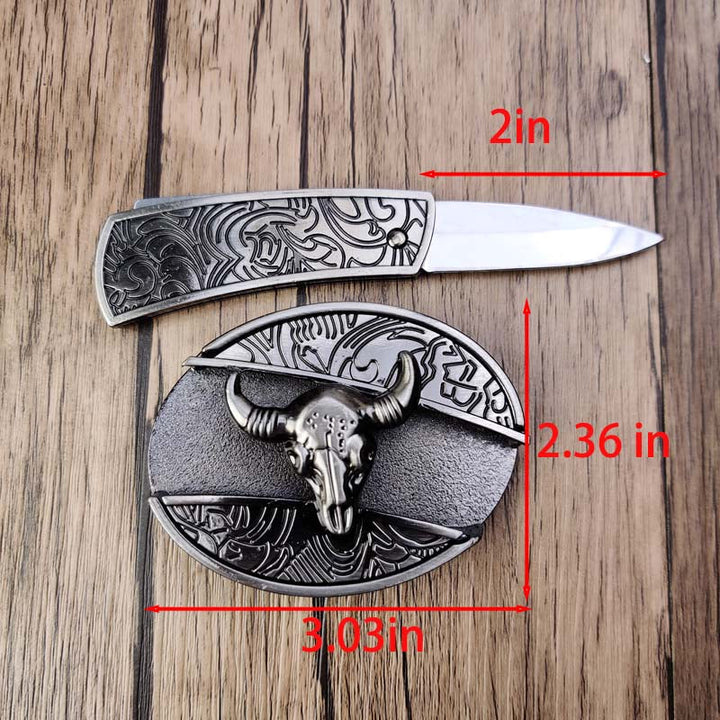 BowLift | Metal Oval Cowboys Belt Buckle