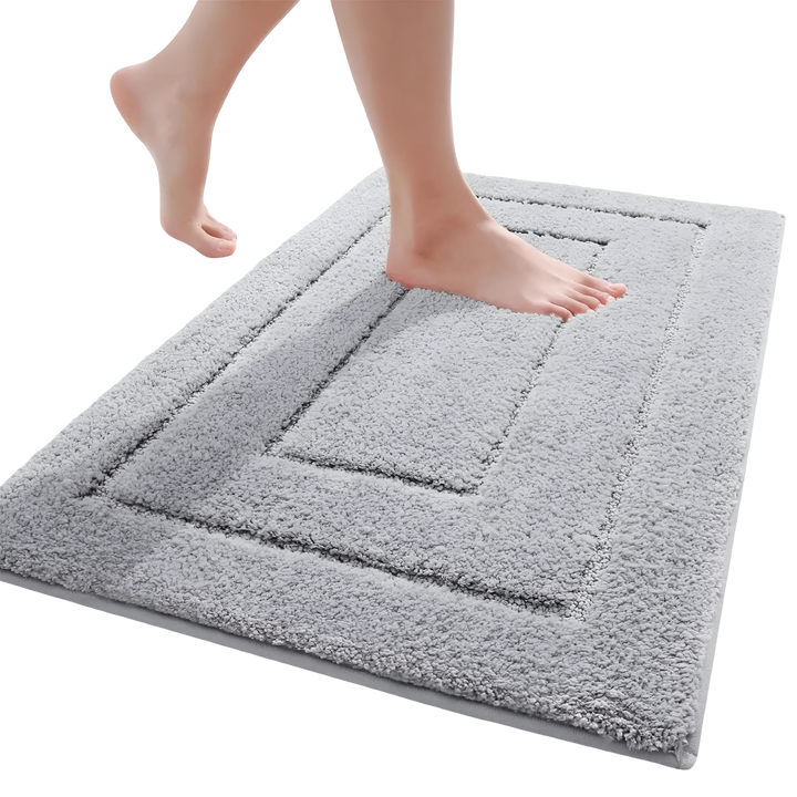 BowLift | Microfiber Bath Mat | Non-Slip & Washable for Bathroom