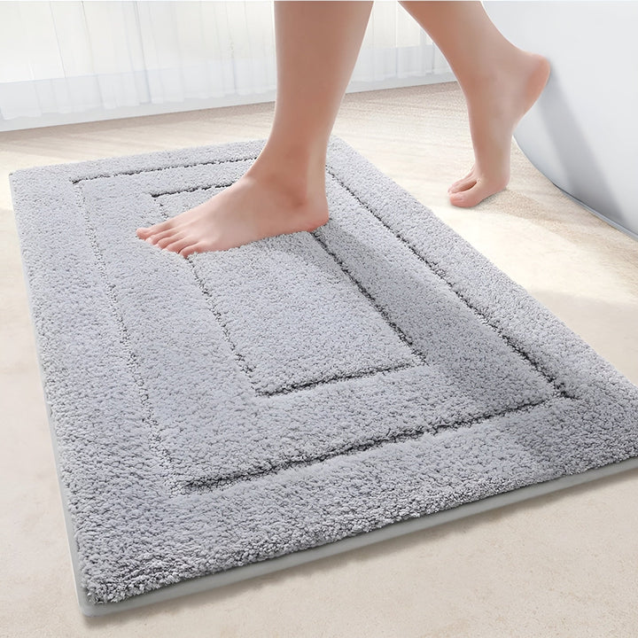 BowLift | Microfiber Bath Mat | Non-Slip & Washable for Bathroom