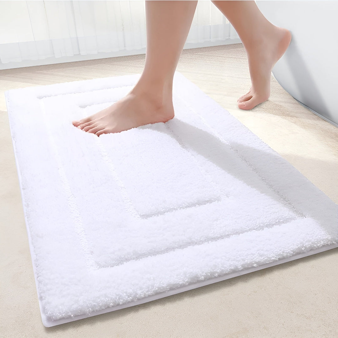 BowLift | Microfiber Bath Mat | Non-Slip & Washable for Bathroom