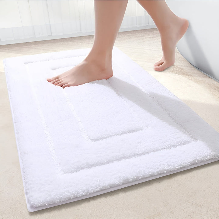 BowLift | Microfiber Bath Mat | Non-Slip & Washable for Bathroom