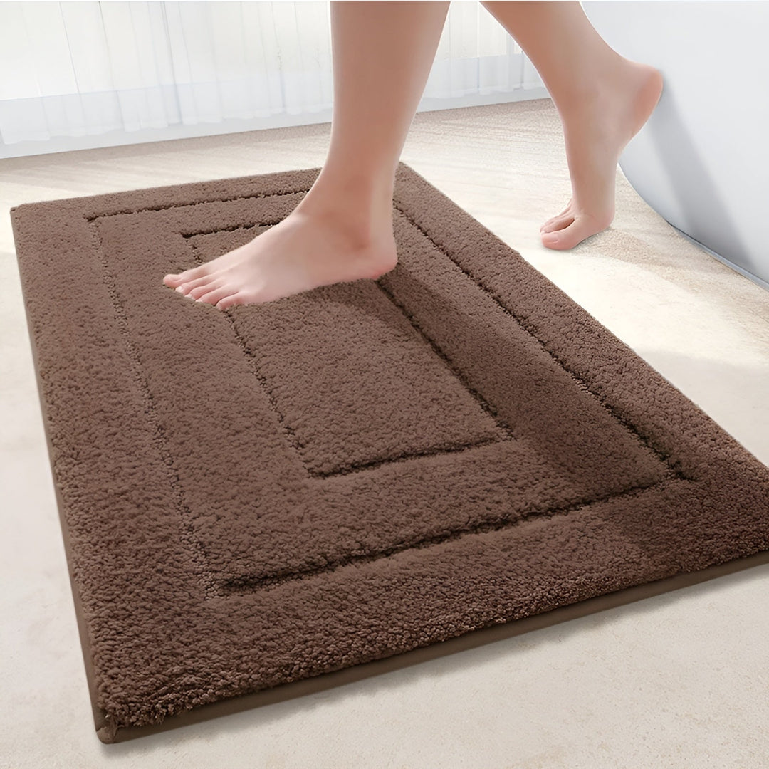 BowLift | Microfiber Bath Mat | Non-Slip & Washable for Bathroom