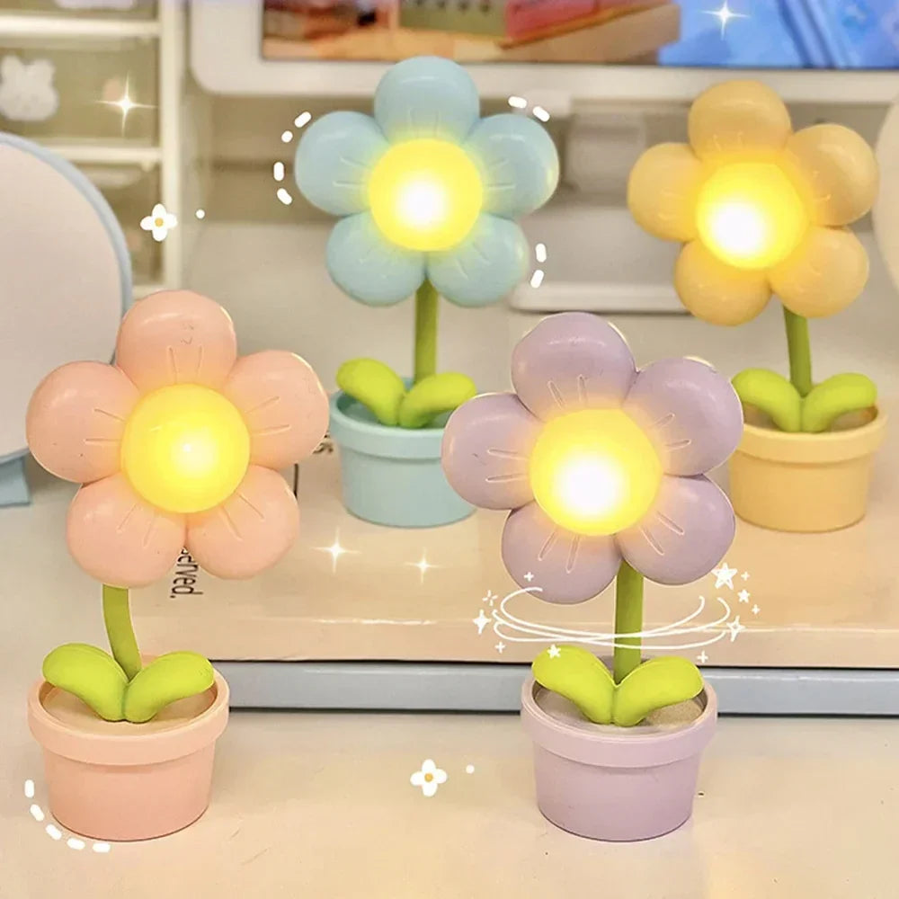 Small Flower Soothing Table Lamp - BlossomGlow | Bowlift