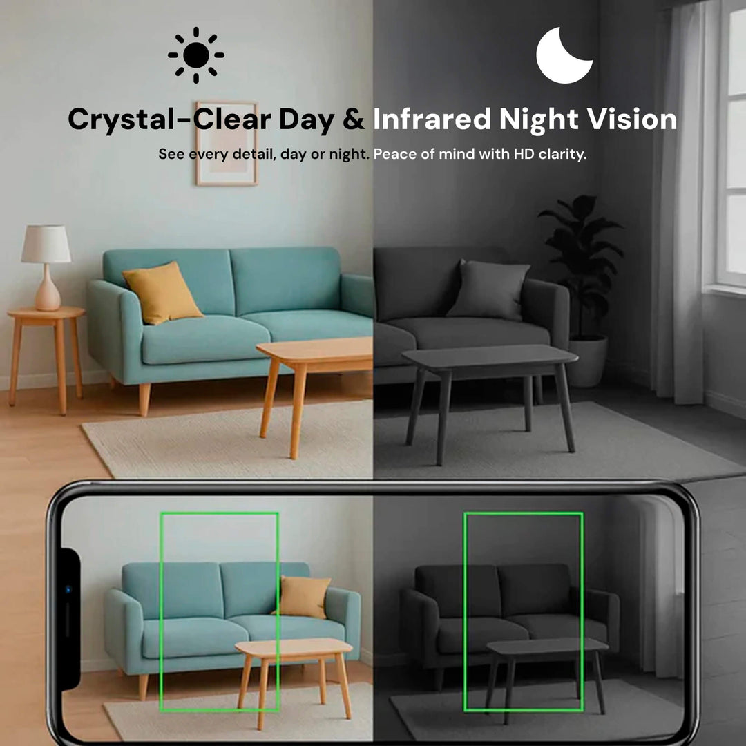 Mini Wireless Hidden Camera with Audio for Home Surveillance