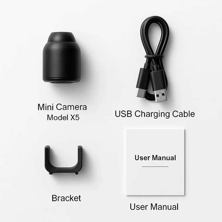 Mini Wireless Hidden Camera with Audio for Home Surveillance