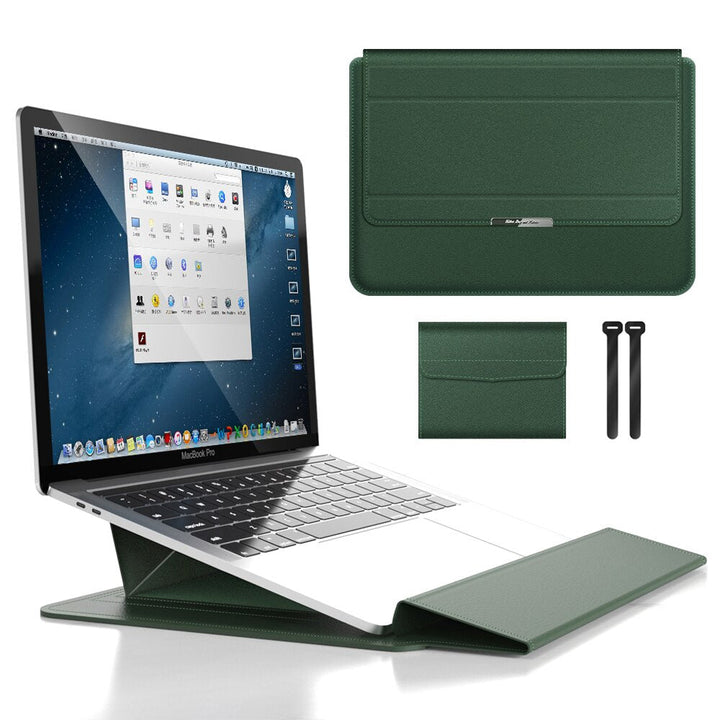 BowLift | 3-in-1 Waterproof Laptop Sleeve with Shockproof Design and Accessory Storage - Elegant MacBook Case for Travel and Office