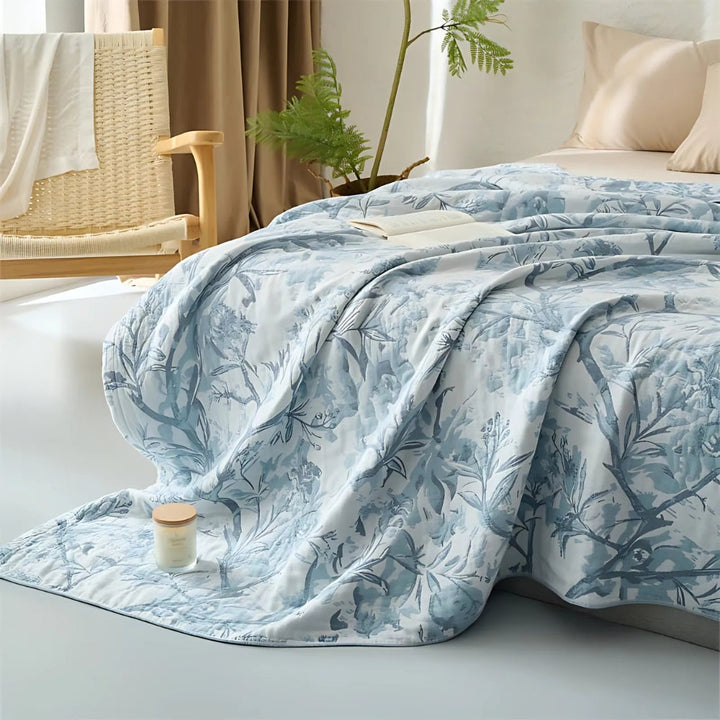 BowLift | Mirel All-Season Cotton Floral Blanket